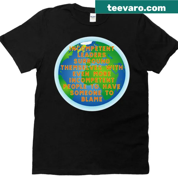 Text-based shirt asking if smart people become political leaders