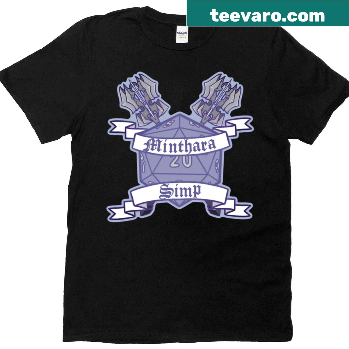 T-shirt featuring Don't Tread On Me emblem and text — on a men's t-shirt