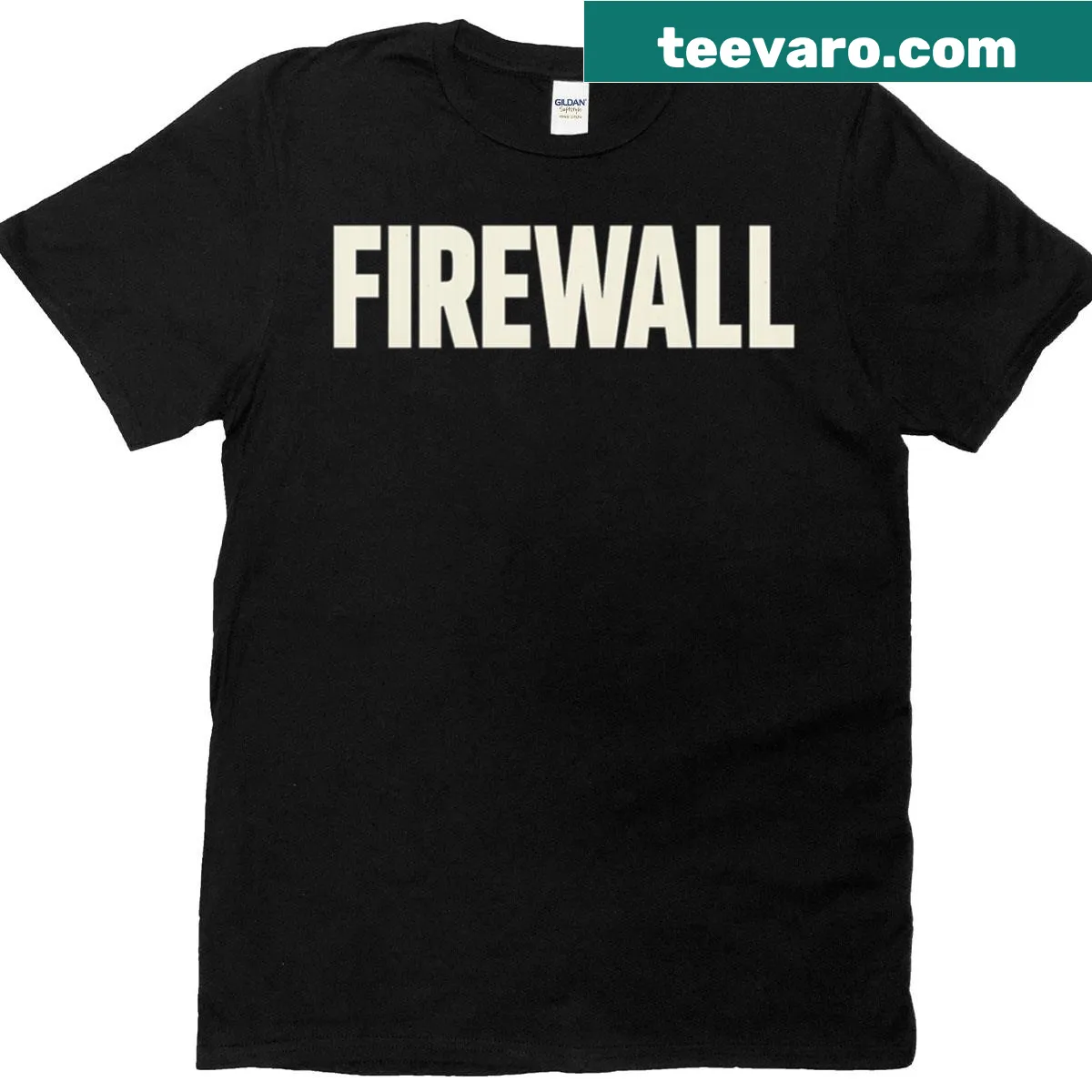 Bold Firewall 2026 typography graphic T-shirt — on a men's t-shirt