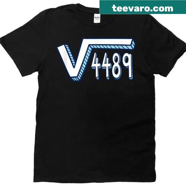 Funny tie-dye t-shirt for math teachers with square root 4489 design