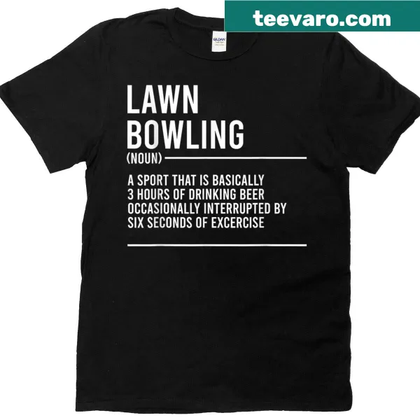 Retro lawn bowling T-shirt featuring a playful bocce ball graphic