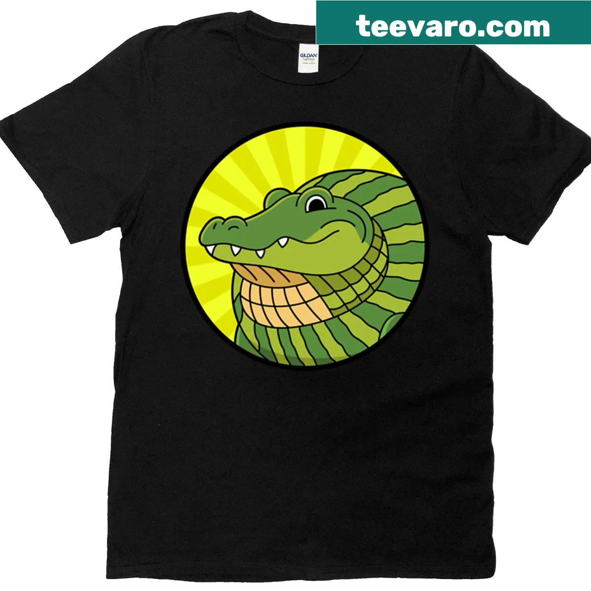 Cute T-shirt featuring the character Glorbo Fruttodrillo in a whimsical design — on a men's t-shirt