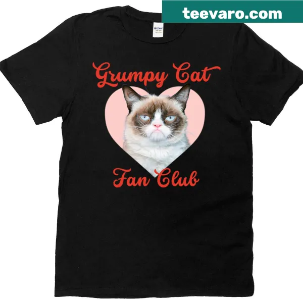 Grumpy Cat illustration with 'Fan Club' text
