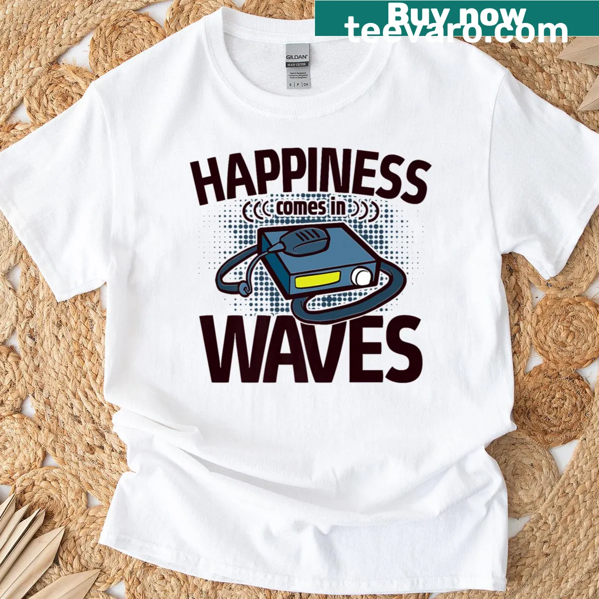 Funny Halloween t-shirt with playful spooky graphics — on a men's t-shirt