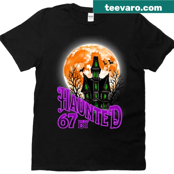 Cartoonish ghosts and pumpkins on a humorous Halloween T-shirt