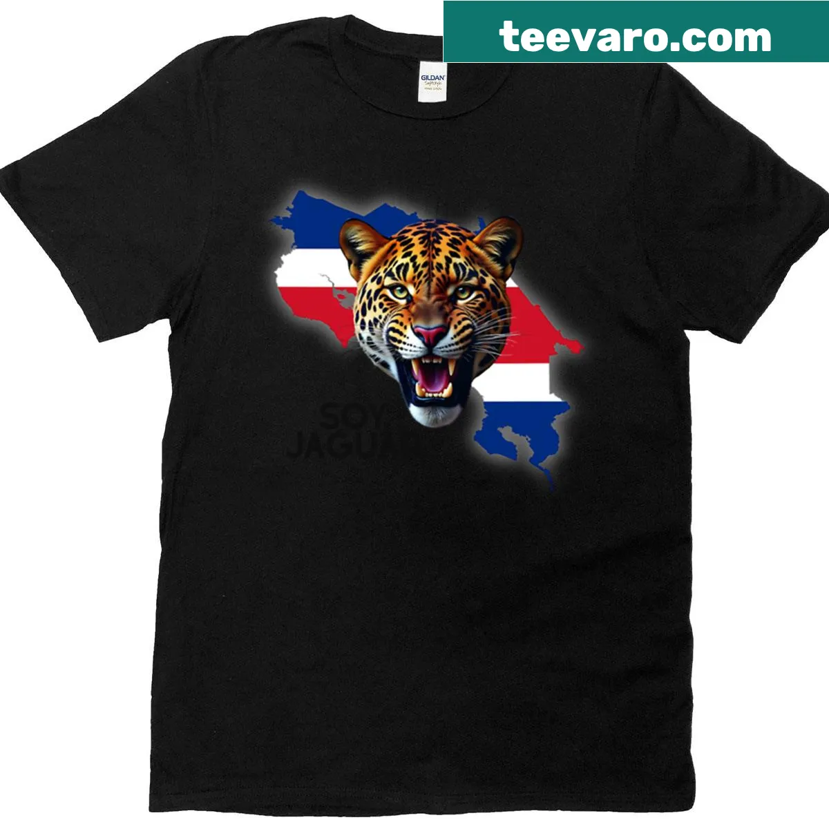 Oversized t-shirt featuring a jaguar graphic, ideal for nature lovers — on a men's t-shirt