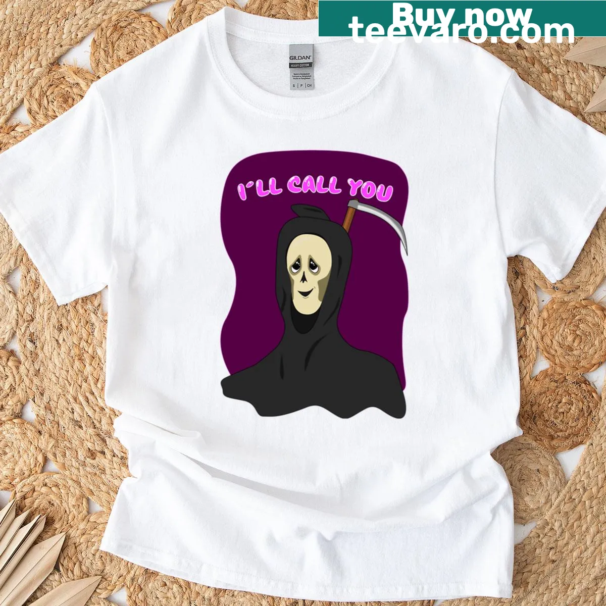 Edgy T-shirt with ironic text about being a sinister character — on a men's t-shirt