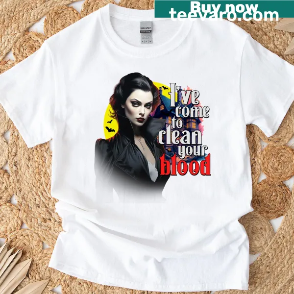 Halloween-themed dialysis tech t-shirt with humorous text