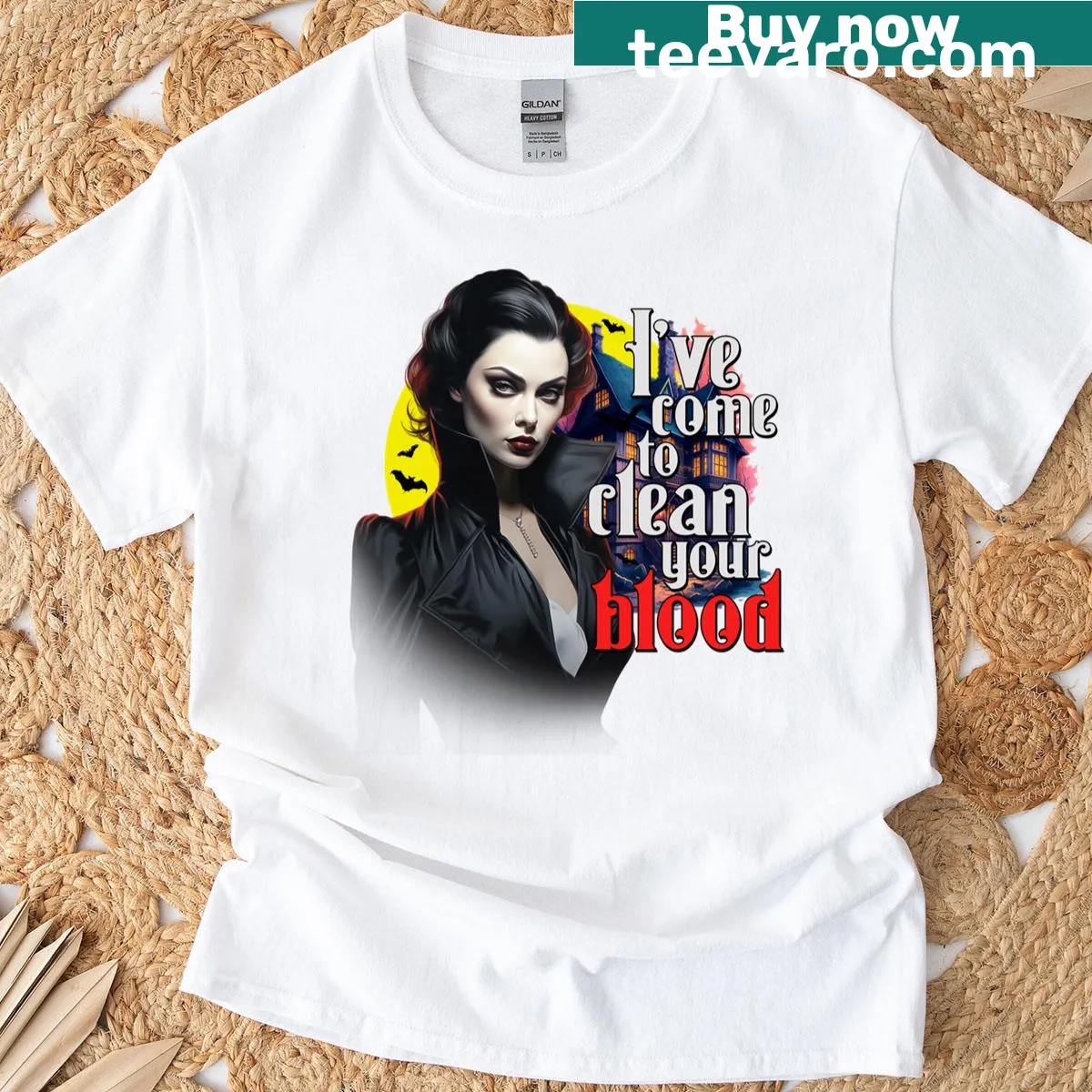 Halloween-themed dialysis tech t-shirt with humorous text — on a men's t-shirt