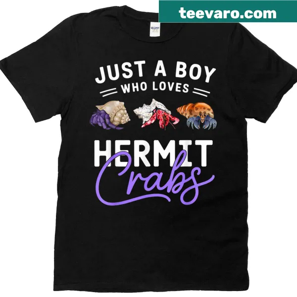 Humorous kids t-shirt featuring hermit crabs and funny text