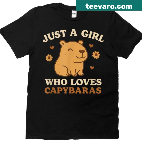 Cute capybara graphic t-shirt for animal lovers