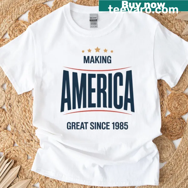 Birthday t-shirt celebrating 37 years since 1985 with a fun graphic design