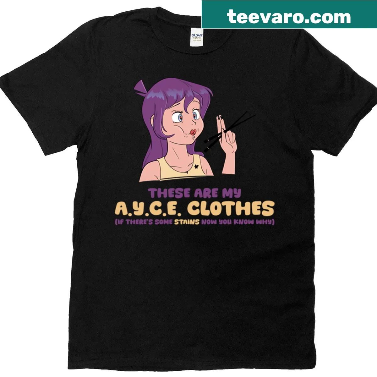 Oversized T-shirt with humorous clothes slogan — on a men's t-shirt