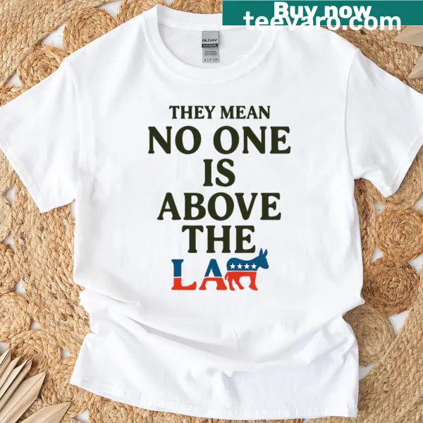 Political T-shirt featuring a donkey symbol and the phrase on accountability