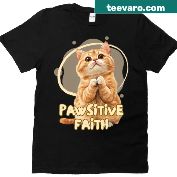 T-shirt with uplifting design combining faith and pet themes