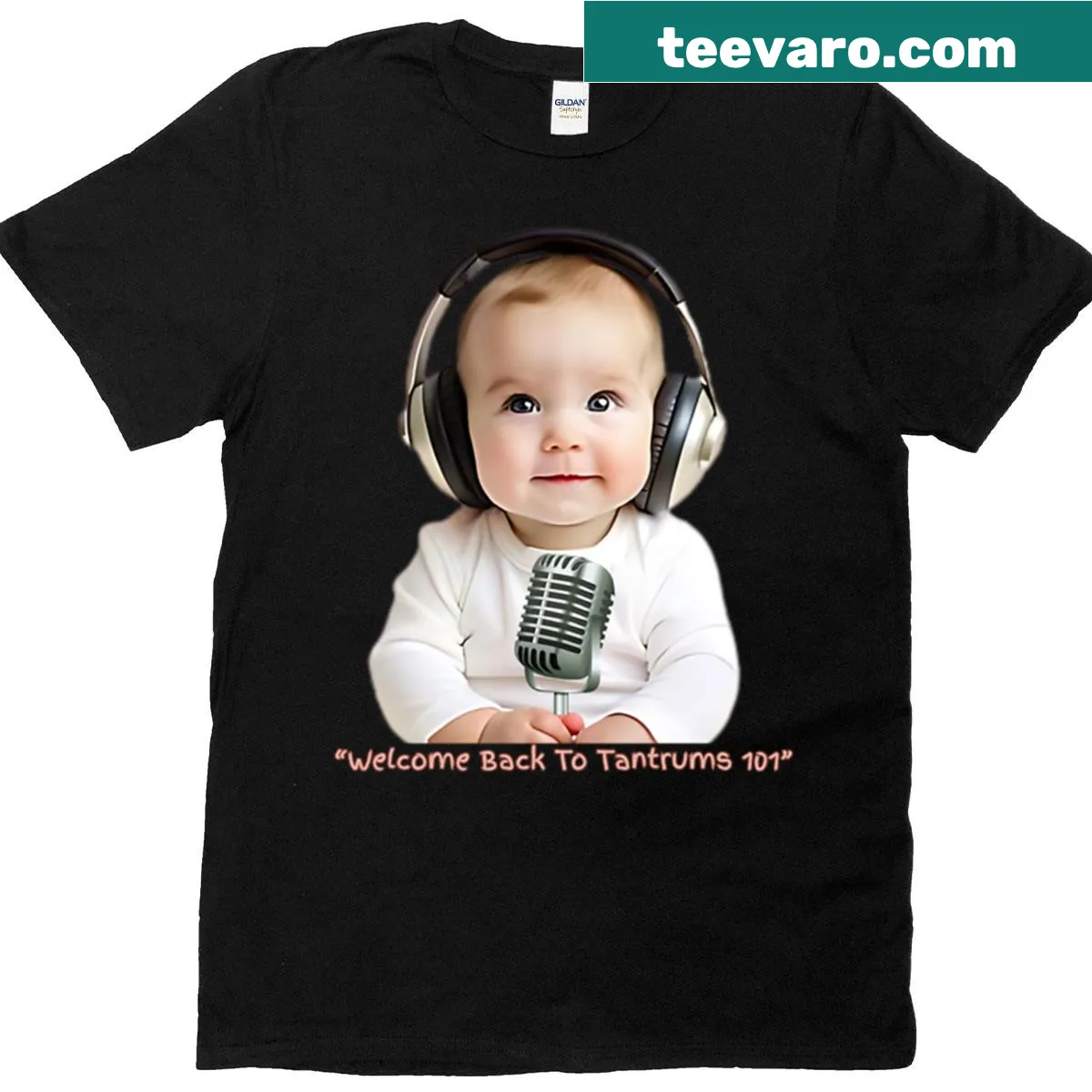 Oversized t-shirt with funny parenting-themed graphic — on a men's t-shirt