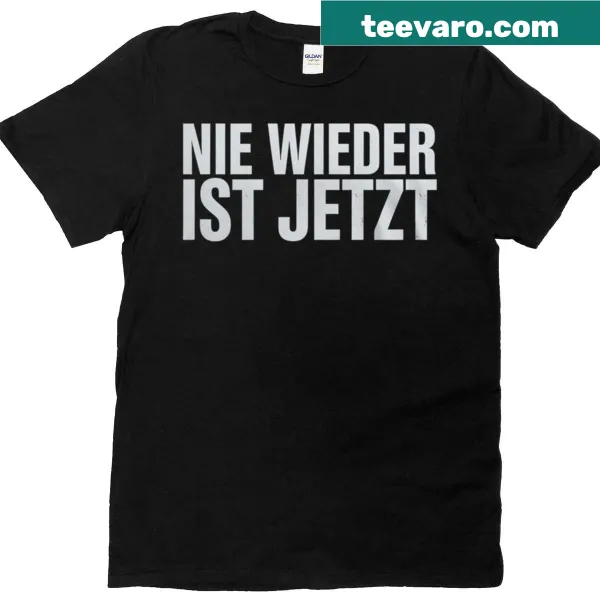 T-shirt with impactful protest slogan in bold typography
