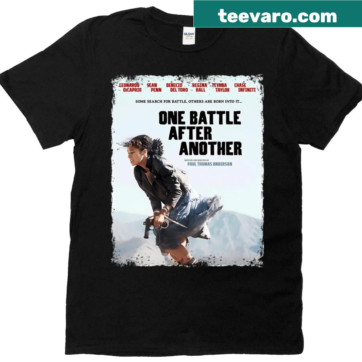 Vintage t-shirt celebrating 90s films — on a men's t-shirt