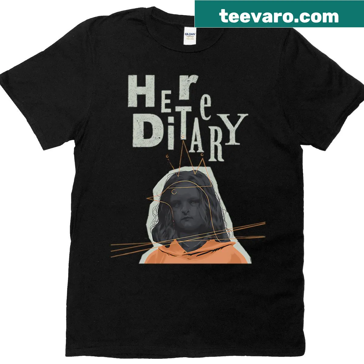 Vintage horror movie T-shirt featuring a retro 90s theme — on a men's t-shirt