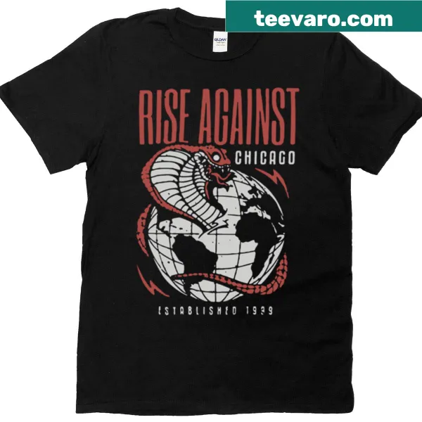 Rise Against T-shirt featuring the iconic fist logo