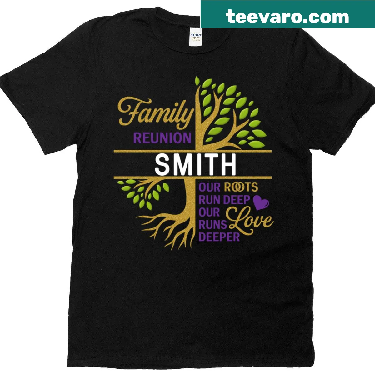Sentimental T-shirt with family-themed phrase — on a men's t-shirt