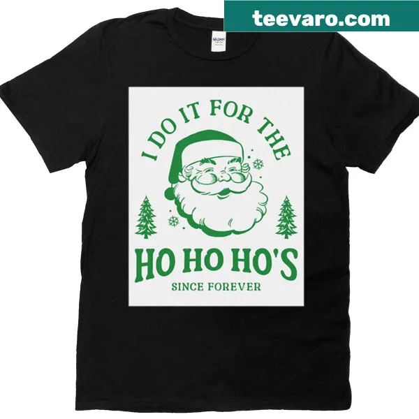 Funny holiday shirt with a humorous Santa design