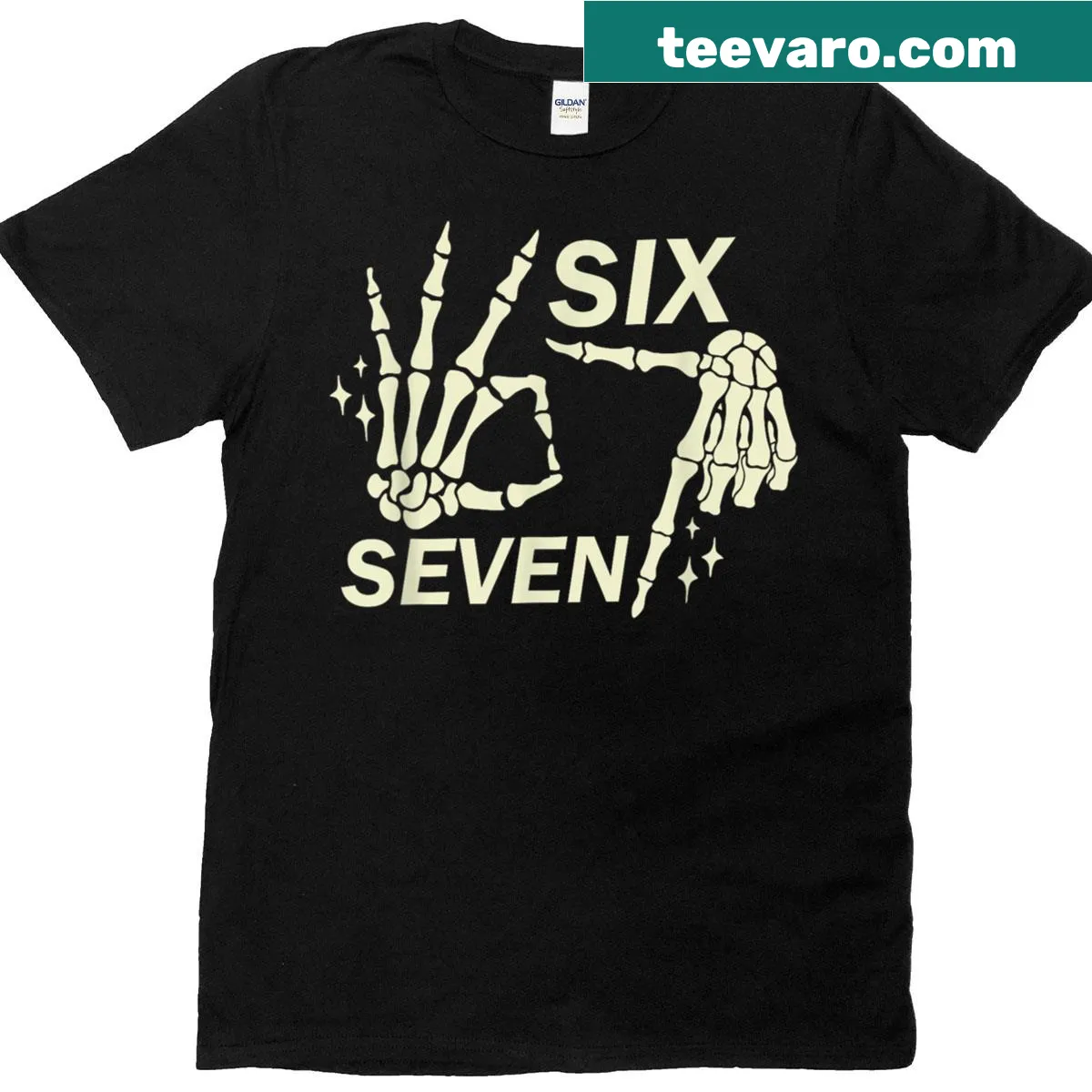 Meme-themed t-shirt with skeleton hands and 'Lets Get Sendy' text — on a men's t-shirt