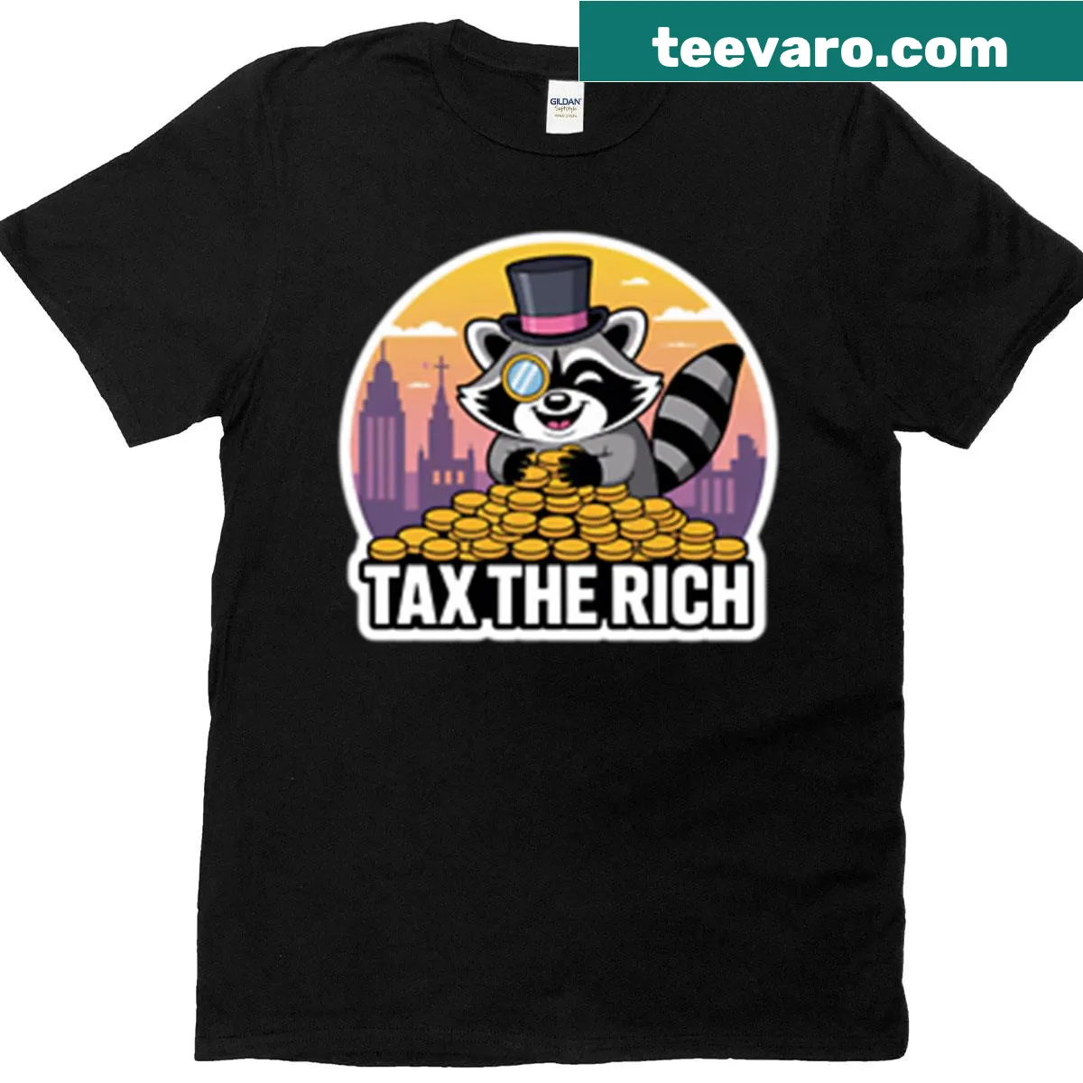 T-shirt with the bold message 'Tax the Rich' — on a men's t-shirt