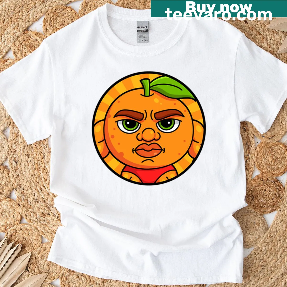 T-shirt featuring the cute phrase 'Udin Din Din' and character — on a men's t-shirt