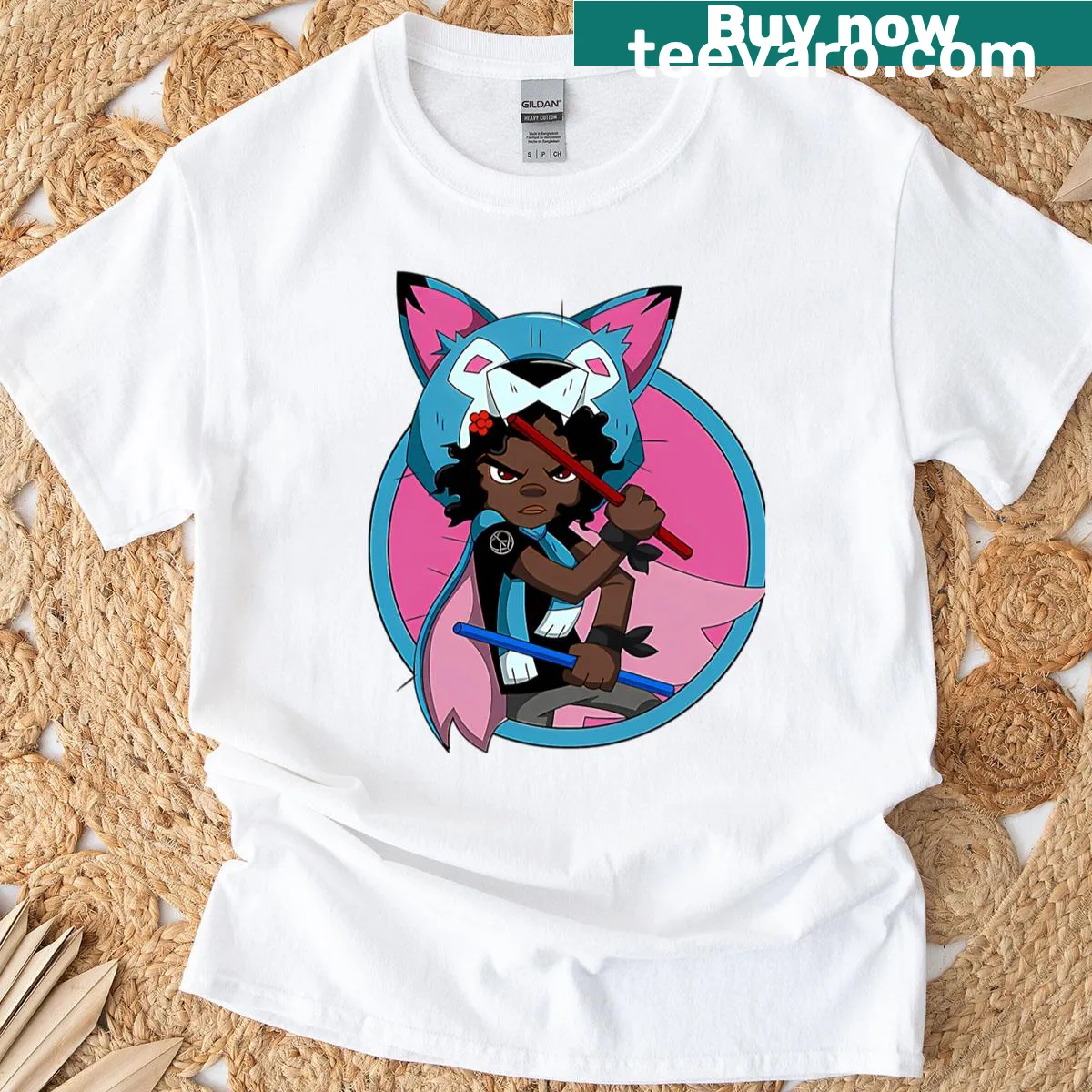 Cartoon t-shirt featuring vintage mutant animals in an adventure — on a men's t-shirt