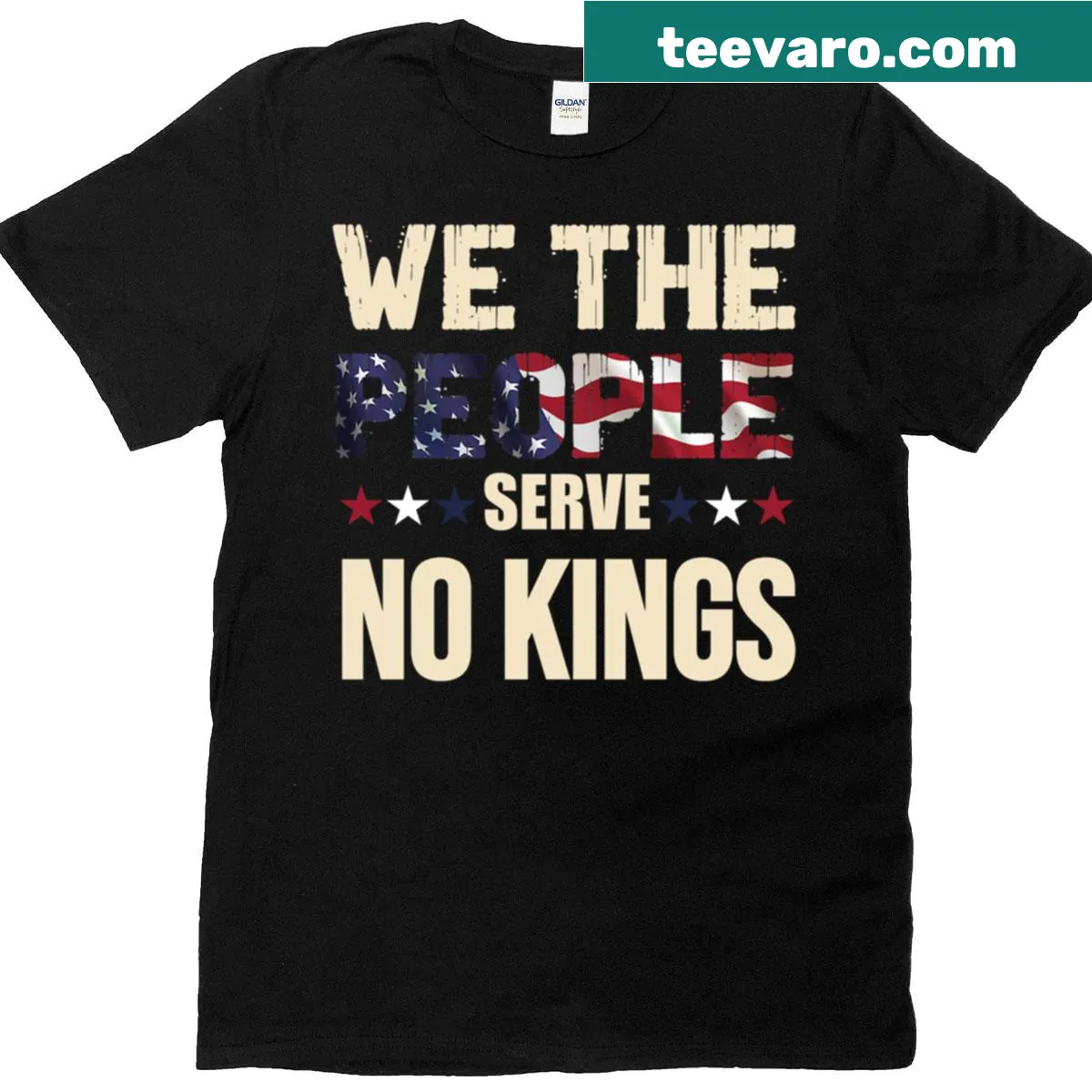 Vintage shirt featuring 'We The People' in distressed text. — on a men's t-shirt