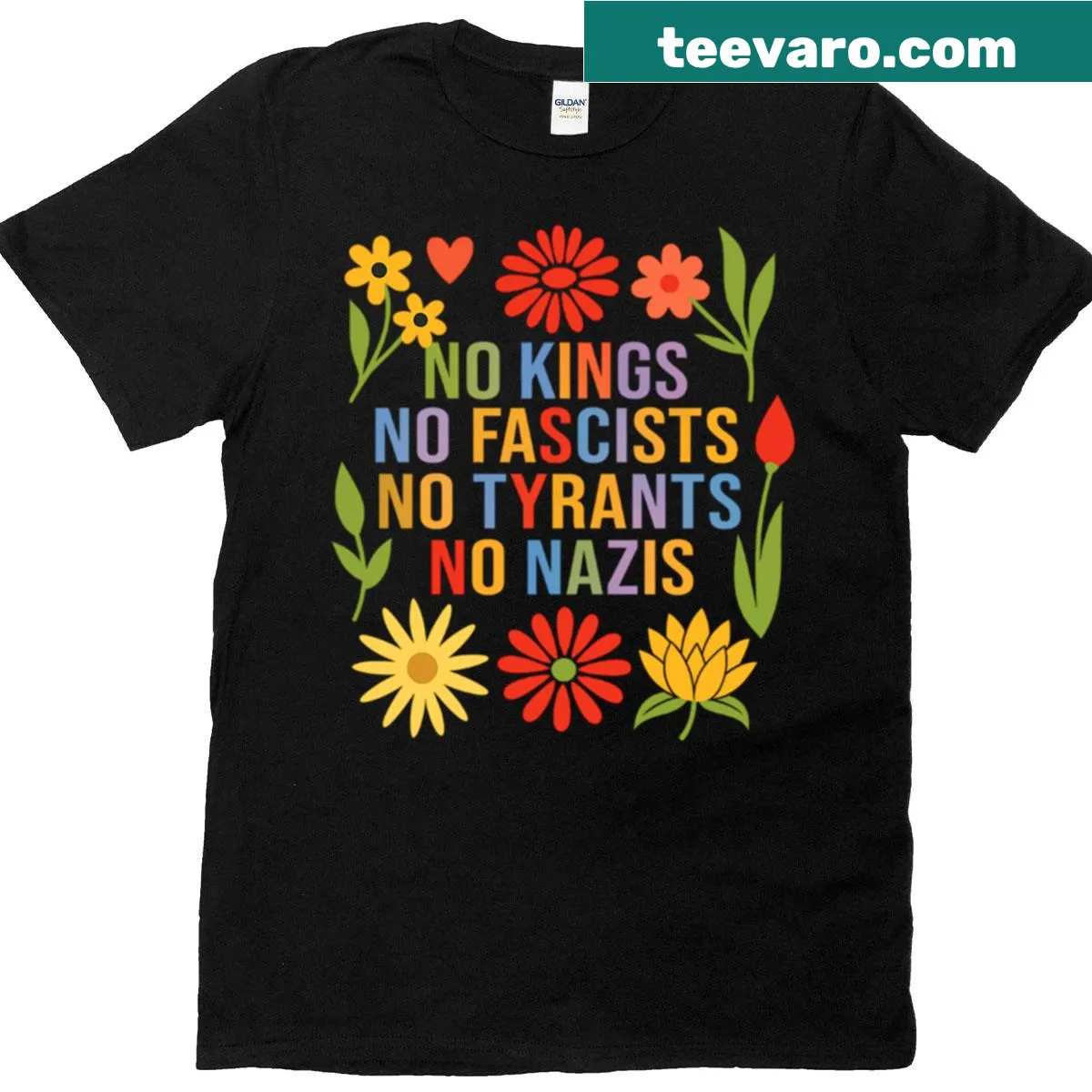 Political tee with 'We The People' slogan emphasizing democracy — on a men's t-shirt