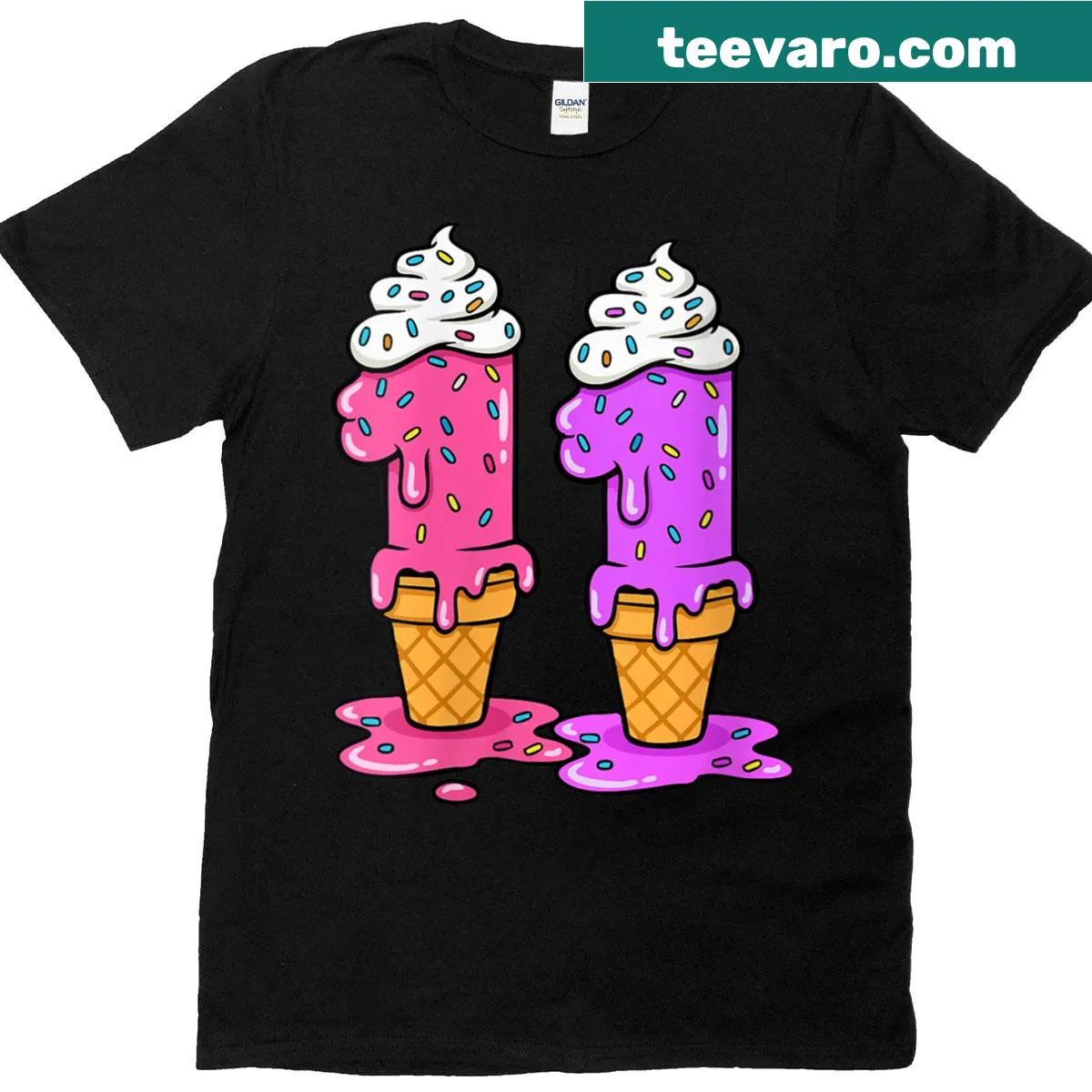 Vintage-style jersey t-shirt featuring the number 11 and teen slang — on a men's t-shirt