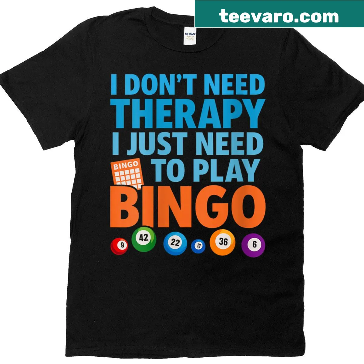 Funny bingo-themed text on a T-shirt — on a men's t-shirt