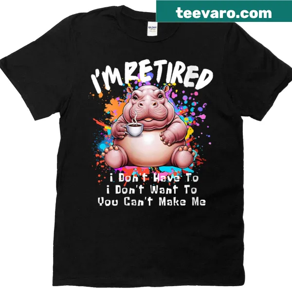 Humorous retirement-themed quote on a women's T-shirt