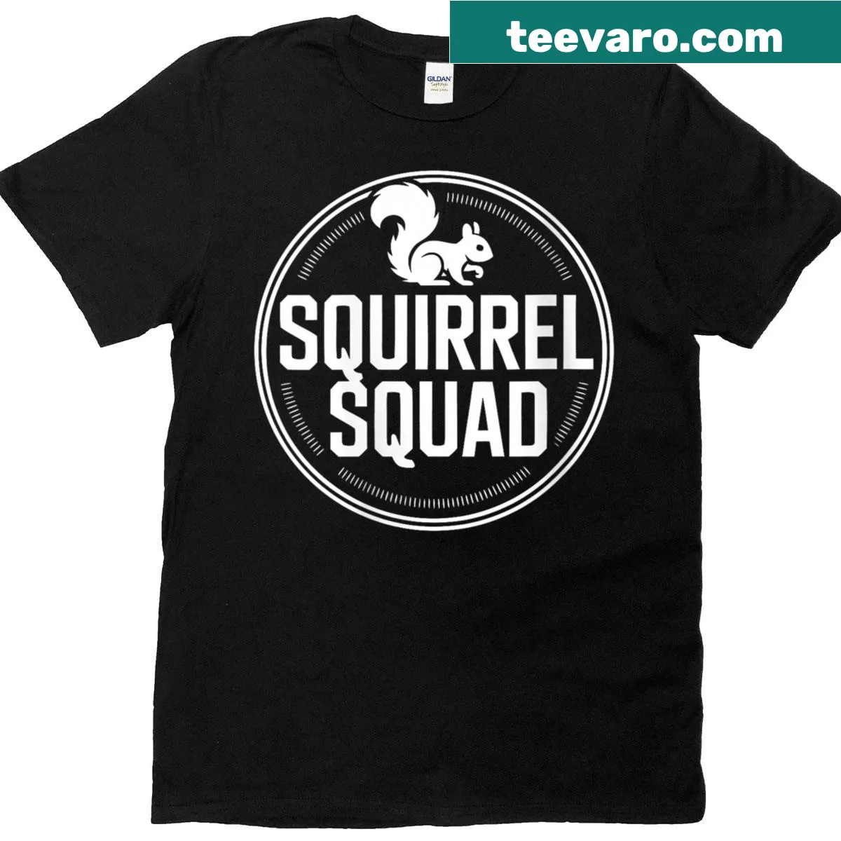 Cute squirrel graphic on a t-shirt for pet owners — on a men's t-shirt