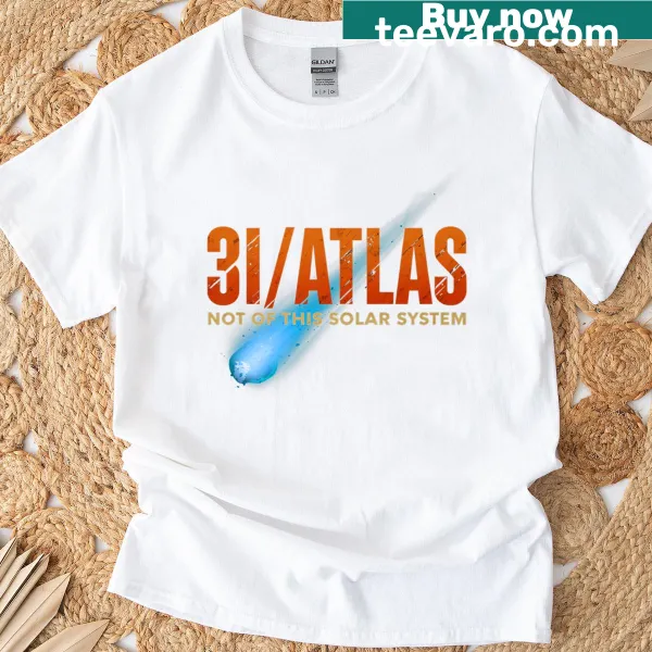 Vintage interstellar visitor t-shirt with a cosmic theme