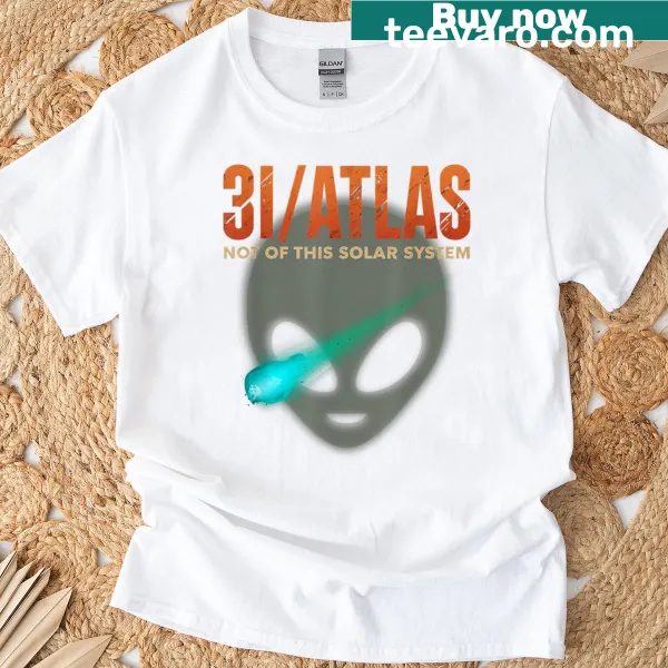 Pop-art T-shirt featuring aliens and interstellar visitors