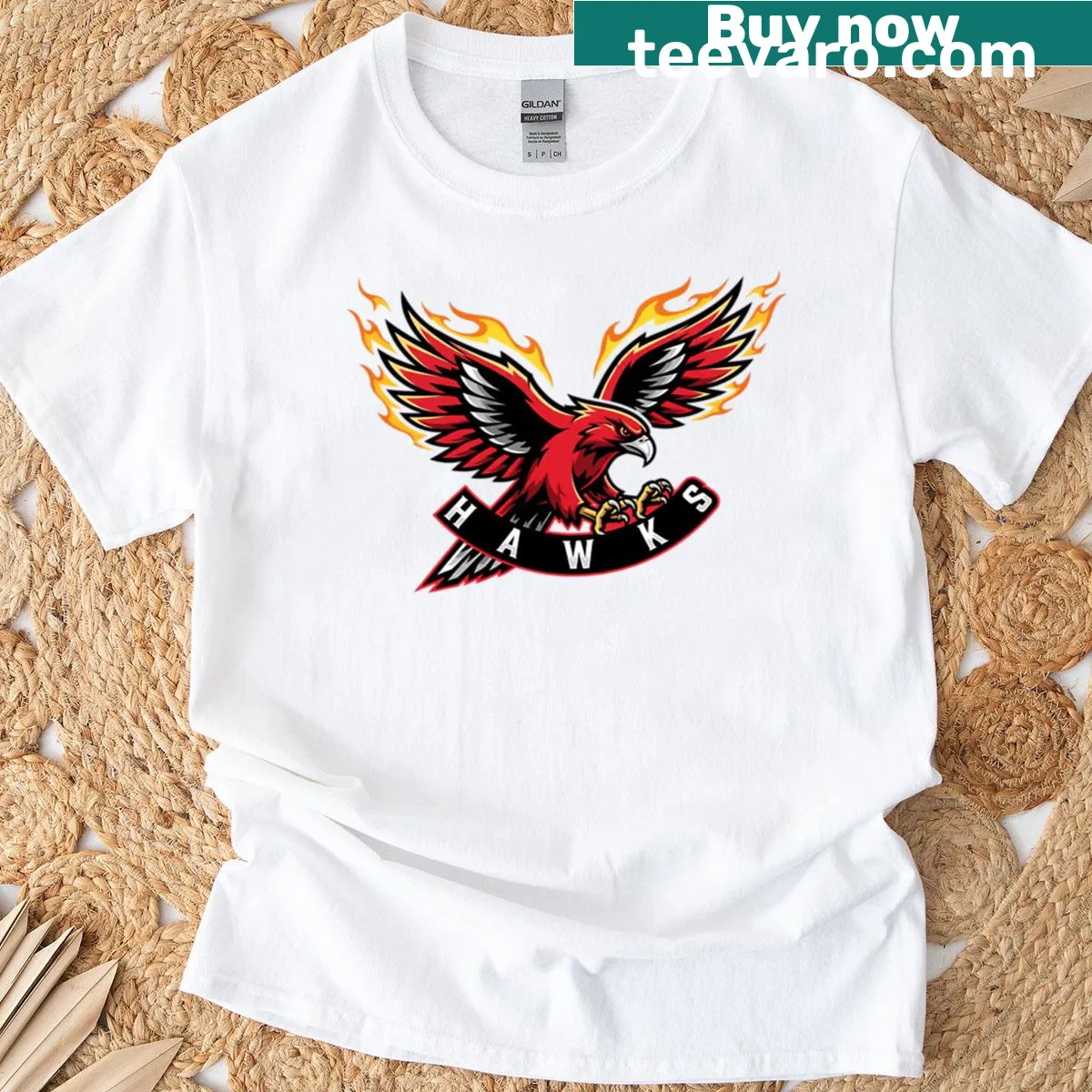 Emblem-style Atlanta basketball T-shirt for sports fans — on a men's t-shirt