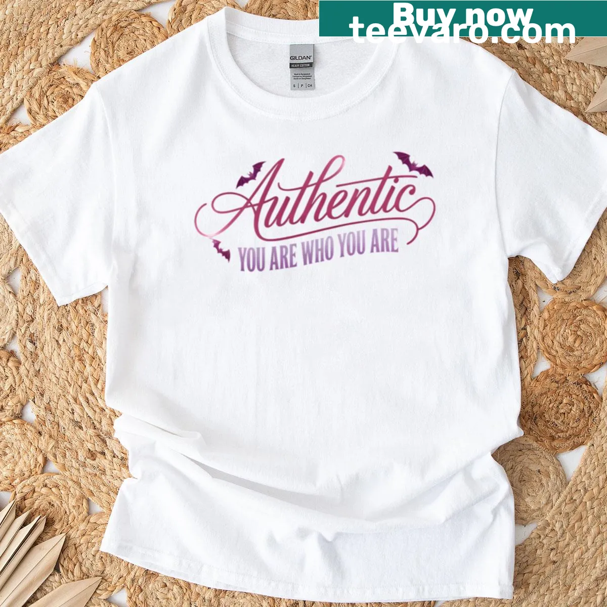 Graphic tee with the phrase 'You Are Who You Are' in bold typography — on a men's t-shirt