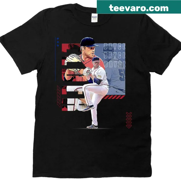 Design featuring baseball player B Elder on T-shirt