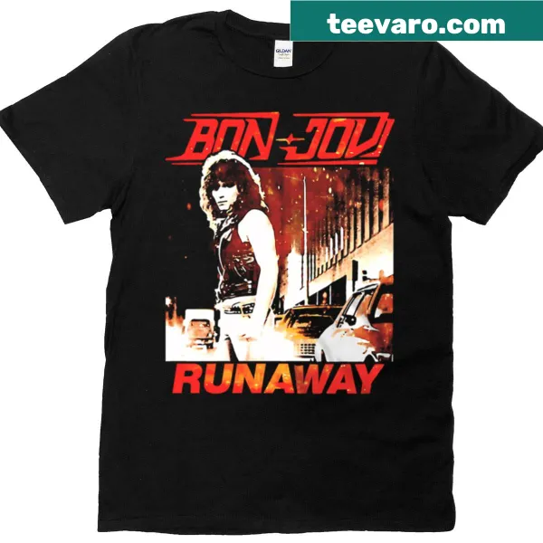 Bon Jovi 'Runaway' graphic t-shirt for music fans