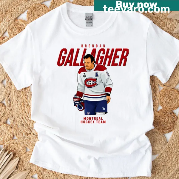 Brendan Gallagher number 11 Montreal hockey graphic on a T-shirt
