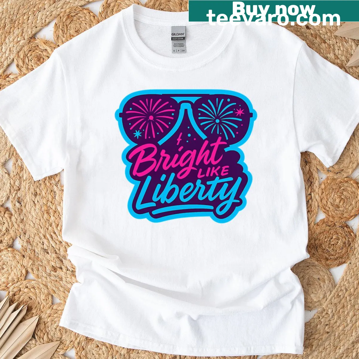 Patriotic T-shirt with an inspirational American spirit graphic — on a men's t-shirt