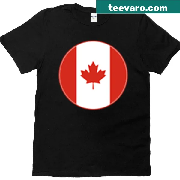 Canada flag and maple leaf design on T-shirt