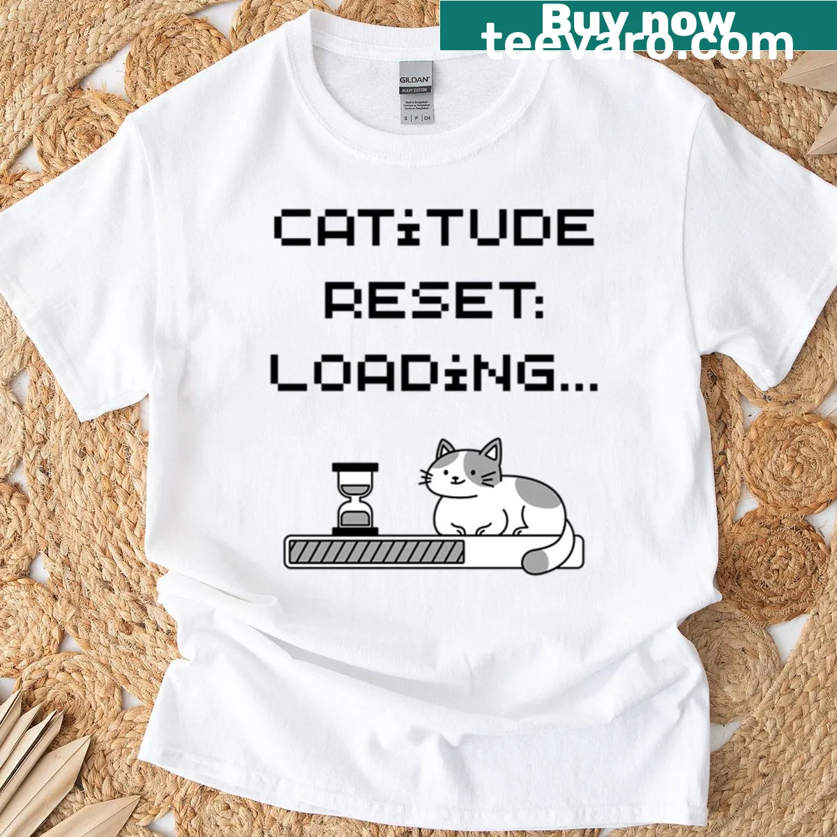 Funny cat attitude quote T-shirt for cat lovers — on a men's t-shirt