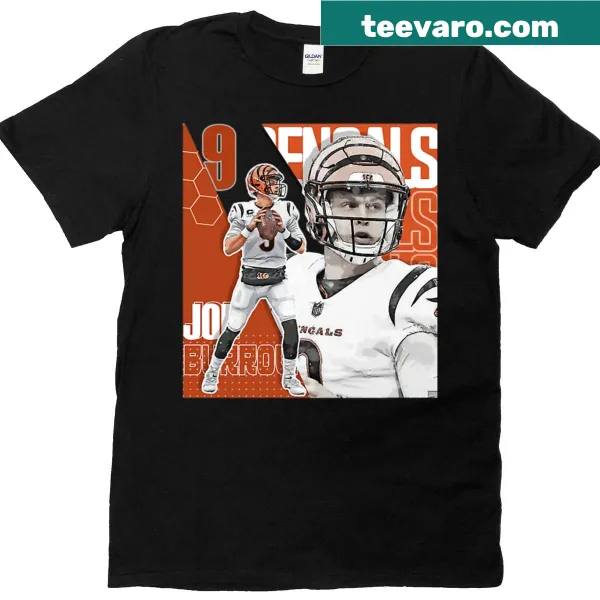 Illustrated quarterback in action on a football t-shirt