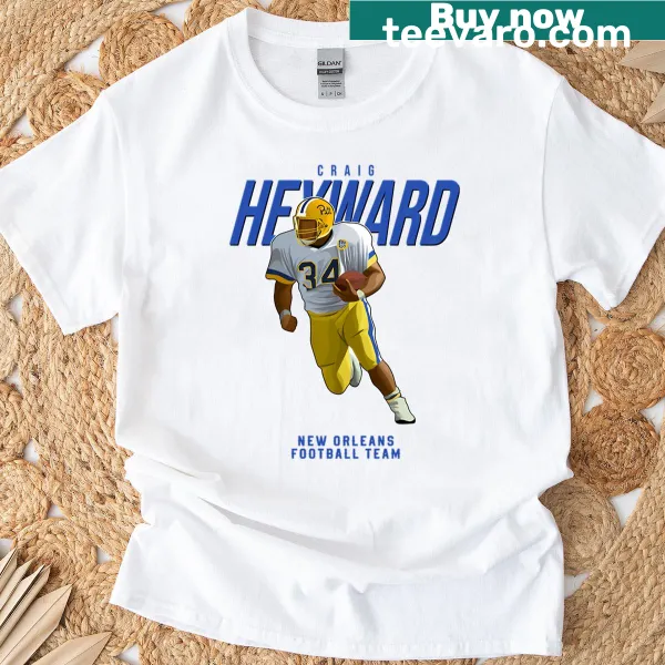 Craig Heyward 34 New Orleans Football t-shirt