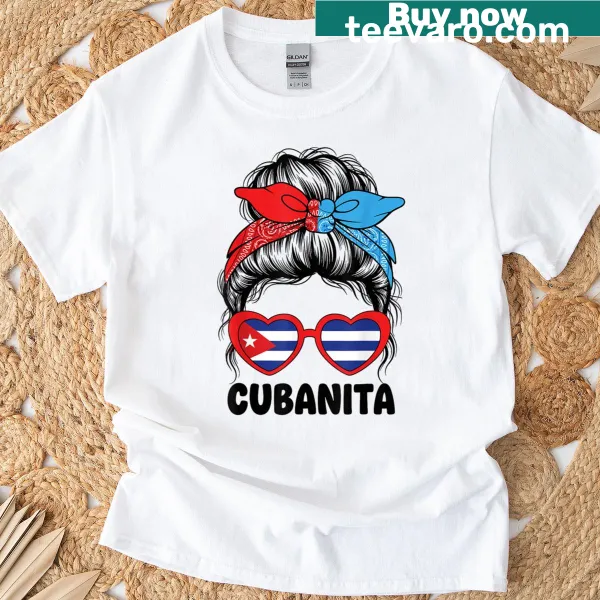 Cubanita T-shirt featuring Cuba flag design