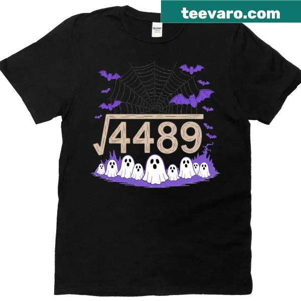 Funny math teacher t-shirt with the 67 meme and Halloween theme